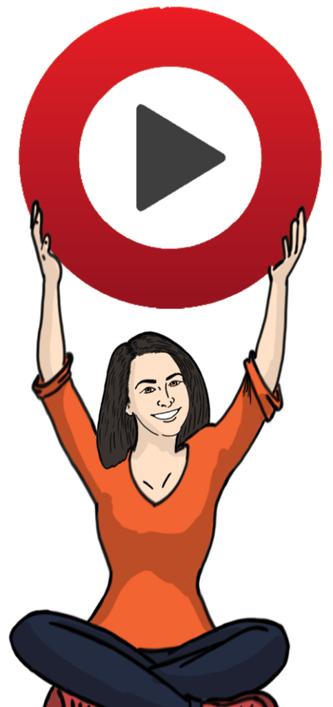 Business video maker Marcie Giannattasio holding logo